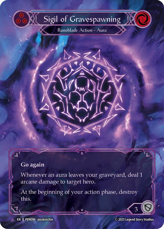 Sigil Of Gravespawning (Blue) (Marvel) [PEN - PEN098] – Hobby Stop TCG