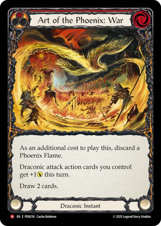 Art of the Phoenix War 不死鳥の技 RF 英語 2枚 Art of the Phoenix