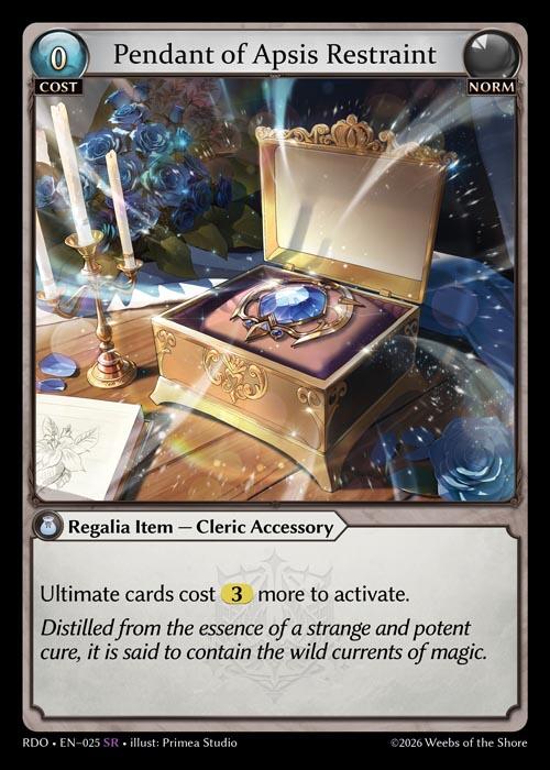 Pendant of Apsis Restraint