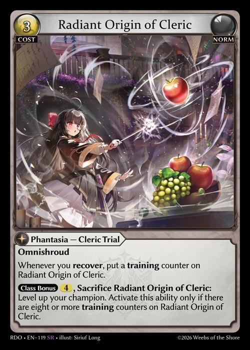 Radiant Origin of Cleric