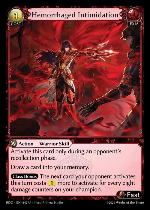 Hemorrhaged Intimidation (Curio Foil)