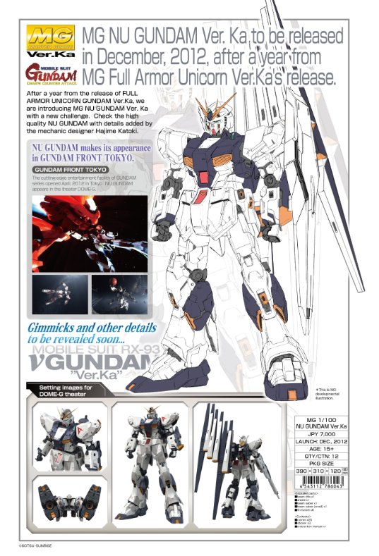 MG 1/100 RX-93 Nu Gundam Ver.Ka