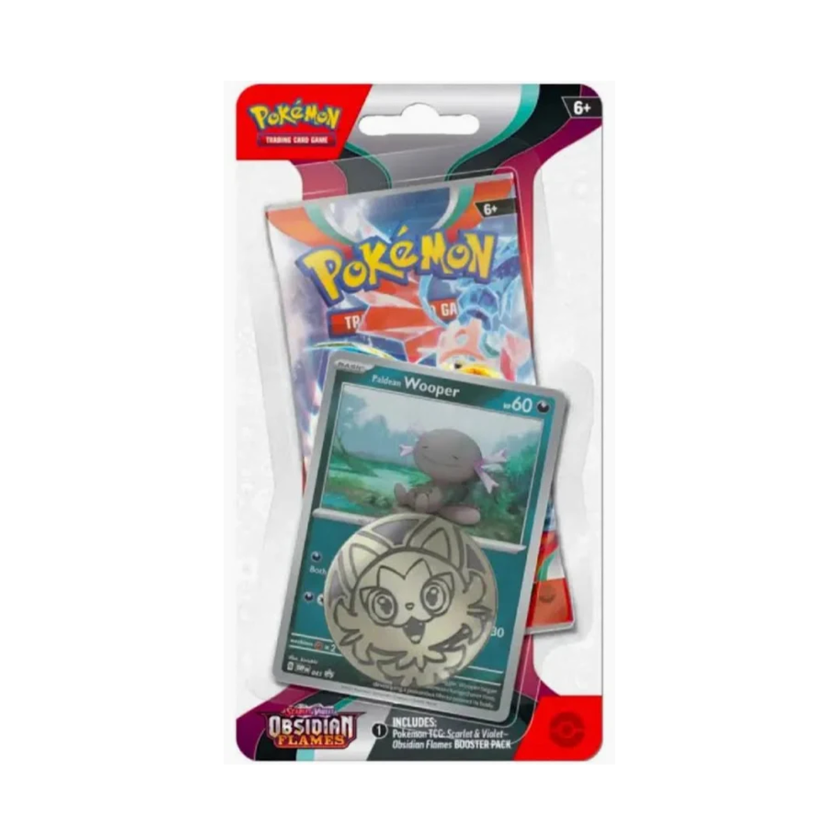 Pokémon Obsidian Flames - Checklane Blister - Paldean Wooper