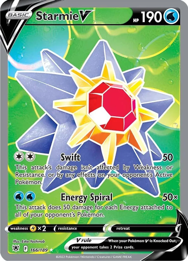 Starmie V (166/189) Full Art - SWSH10: Astral Radiance