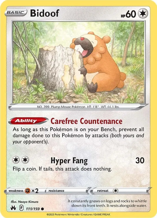 Bidoof [111/159] Crown Zenith