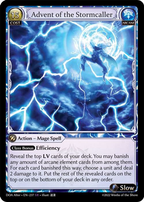 Advent of the Stormcaller [SR] - Dawn of Ashes Alter Edition
