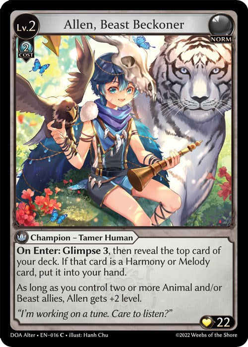 Allen, Beast Beckoner [DOA Alter - 016]