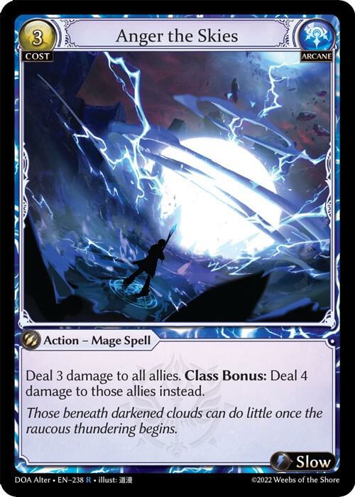 Anger the Skies [R] - Dawn of Ashes Alter Edition