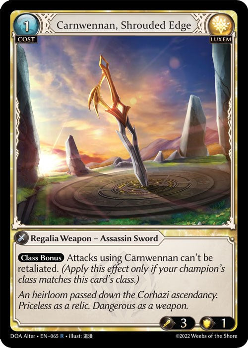 Carnwennan, Shrouded Edge [DOA Alter - 065]