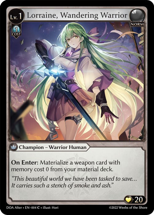Lorraine, Wandering Warrior [DOA Alter - 004]