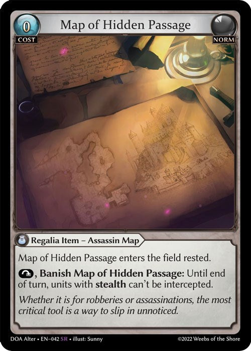 Map of Hidden Passage [DOA Alter - 042]