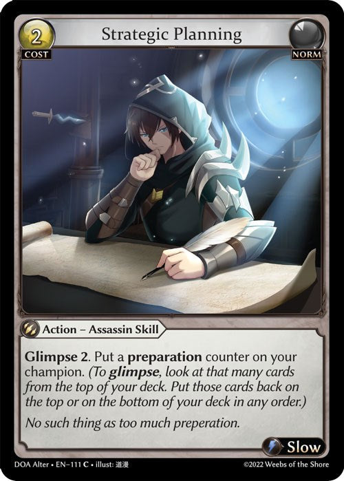 Strategic Planning [DOA Alter - 111]
