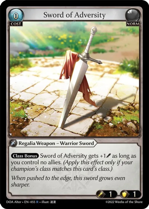 Sword of Adversity [R] - Dawn of Ashes Alter Edition