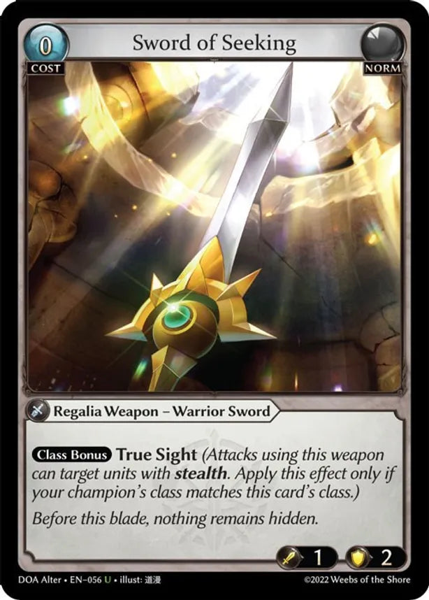 Sword of Seeking [UC] - Dawn of Ashes Alter Edition