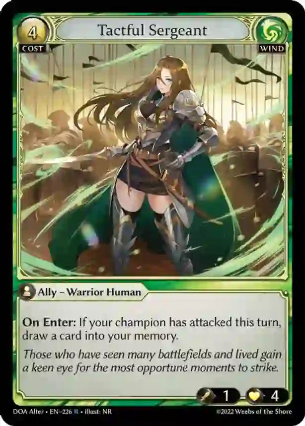 Tactful Sergeant [R] - Dawn of Ashes Alter Edition