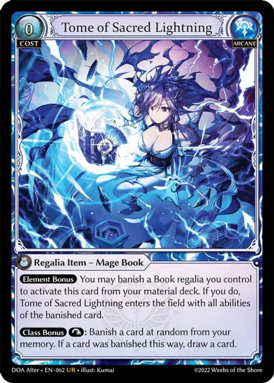 Tome of Sacred Lightning [UR] - Dawn of Ashes Alter Edition