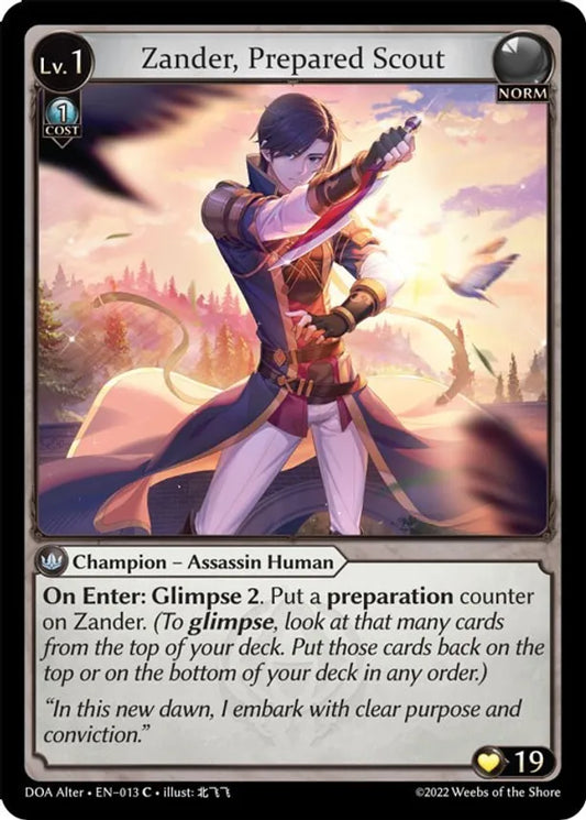 Zander, Prepared Scout [C] - Dawn of Ashes Alter Edition
