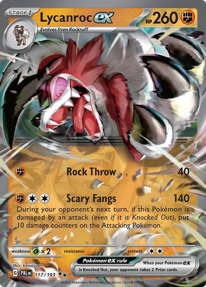 Lycanroc ex [117/193] - SV02: Paldea Evolved