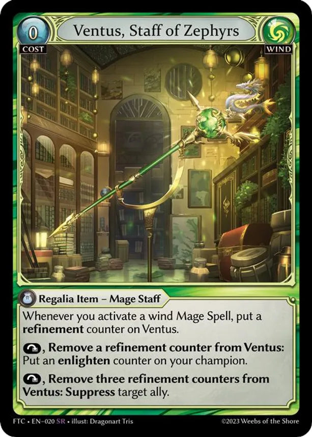 Ventus, Staff of Zephyrs [SR] - Fractured Crown