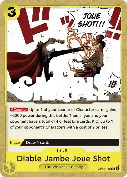 Diable Jambe Joue Shot [OP04-116] - Kingdoms of Intrigue