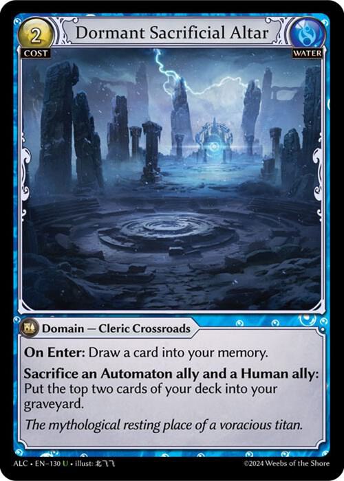 Dormant Sacrificial Altar [UC] - Alchemical Revolution