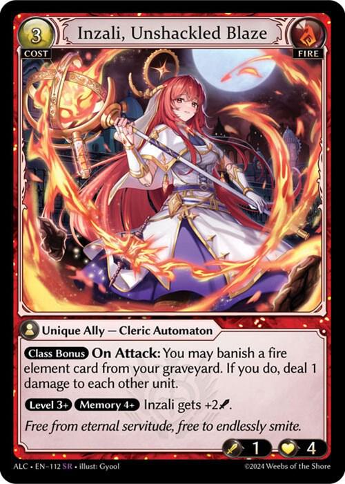 Inzali, Unshackled Blaze [SR] - Alchemical Revolution