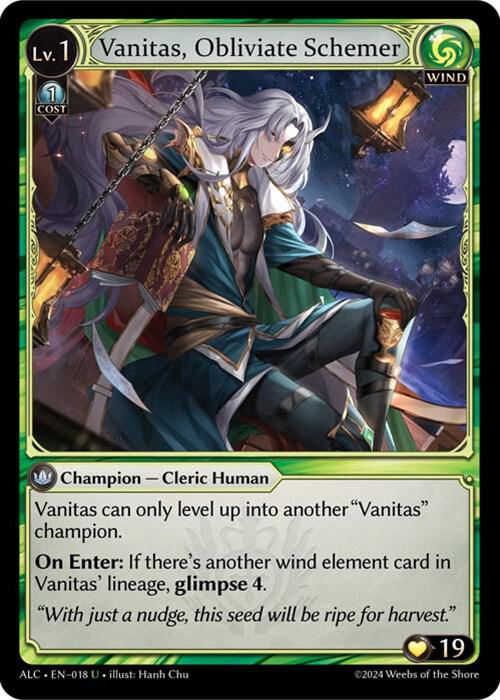 Vanitas, Obliviate Schemer [UC] - Alchemical Revolution