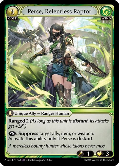 Perse, Relentless Raptor [SR] - Alchemical Revolution