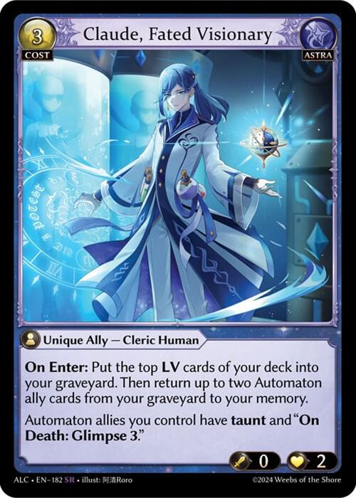 Claude, Fated Visionary [SR] - Alchemical Revolution