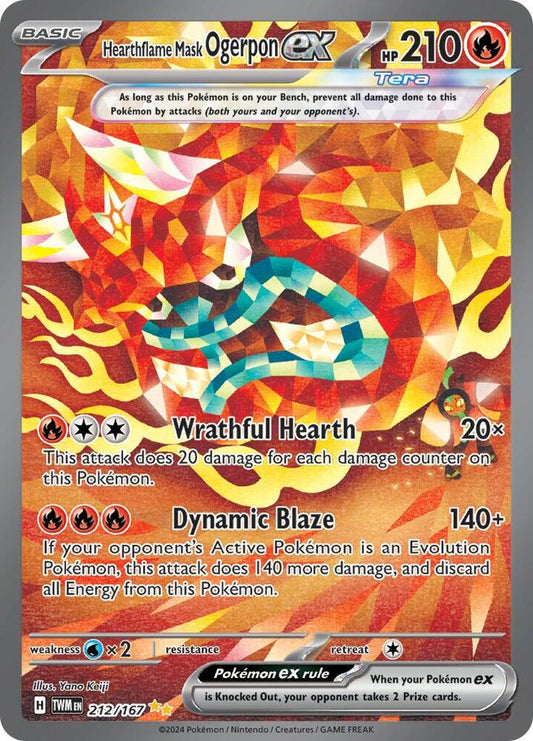 Hearthflame Mask Ogerpon ex [212/167] - SV06: Twilight Masquerade