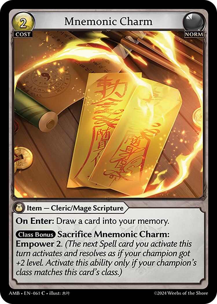 Mnemonic Charm [AMB1E - 061]