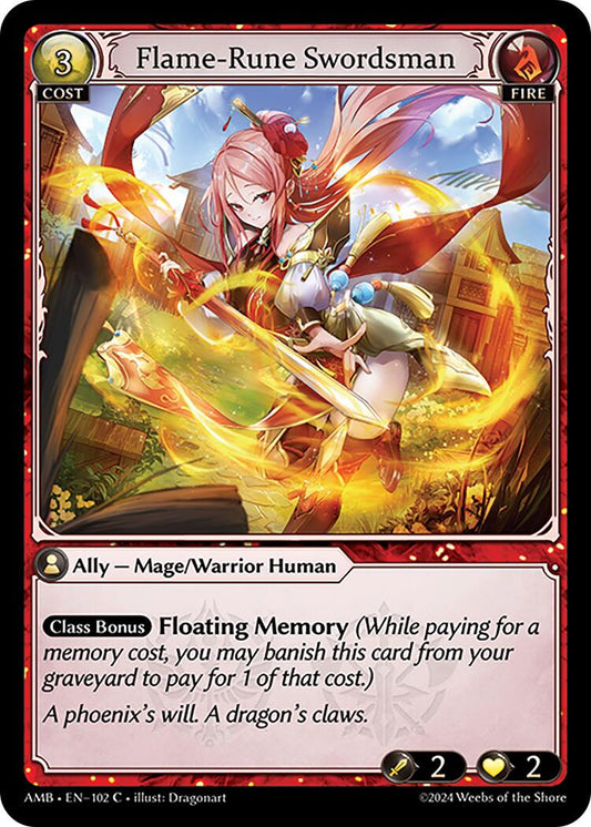 Flame-Rune Swordsman [AMB1E - 102]