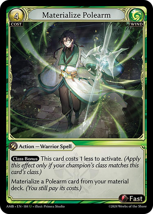Materialize Polearm [AMB1E - 184]