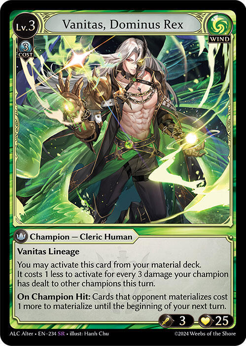 Vanitas, Dominus Rex [SR] - Alchemical Revolution Alter Edition