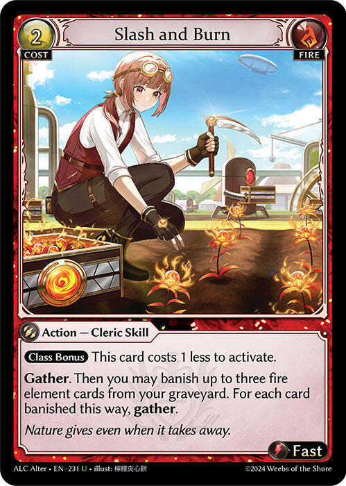 Slash and Burn [UC] - Alchemical Revolution Alter Edition