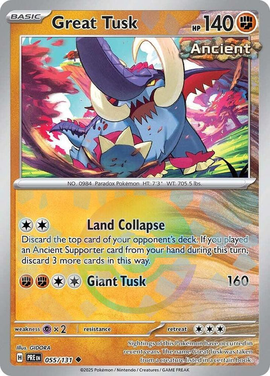 Great Tusk [Poke Ball Pattern] - SV: Prismatic Evolutions
