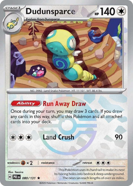 Dudunsparce [Poke Ball Pattern] - SV: Prismatic Evolutions