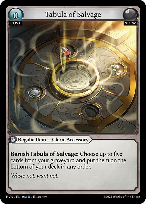 Tabula of Salvage [R] - Abyssal Heaven