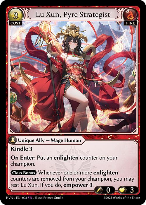 Lu Xun, Pyre Strategist