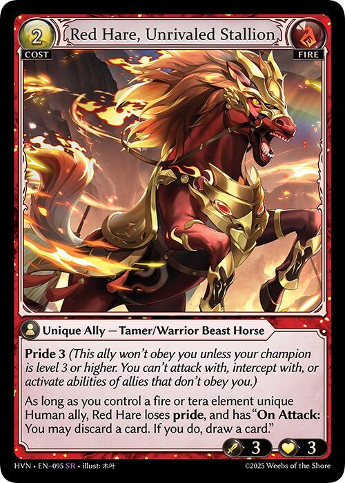 Red Hare, Unrivaled Stallion [SR] - Abyssal Heaven