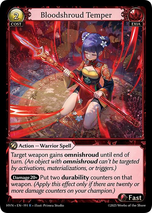 Bloodshroud Temper [HVN - 191]