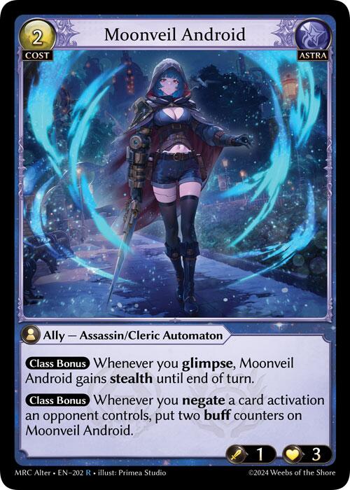 グランド　アーカイブ　Moonveil Android alter foil Grand Archive - Mercurial Heart Alter Edition – Hobby Stop TCG