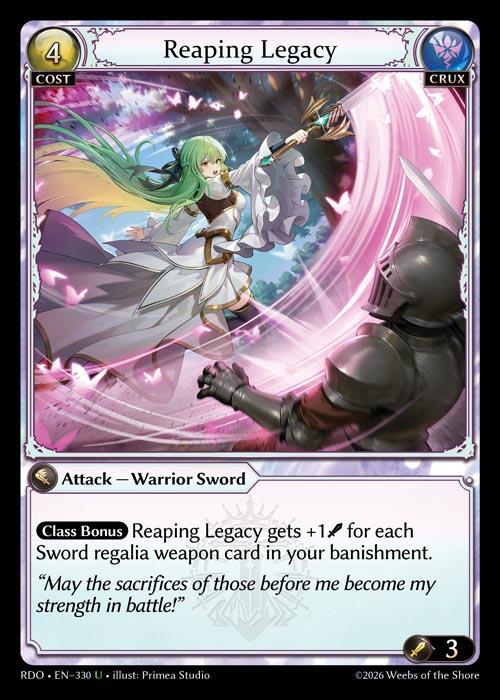 Reaping Legacy (Curio Foil)