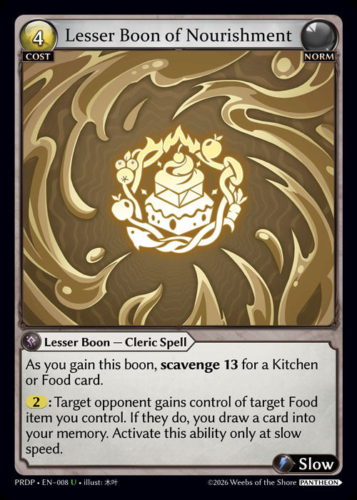 Lesser Boon of Nourishment