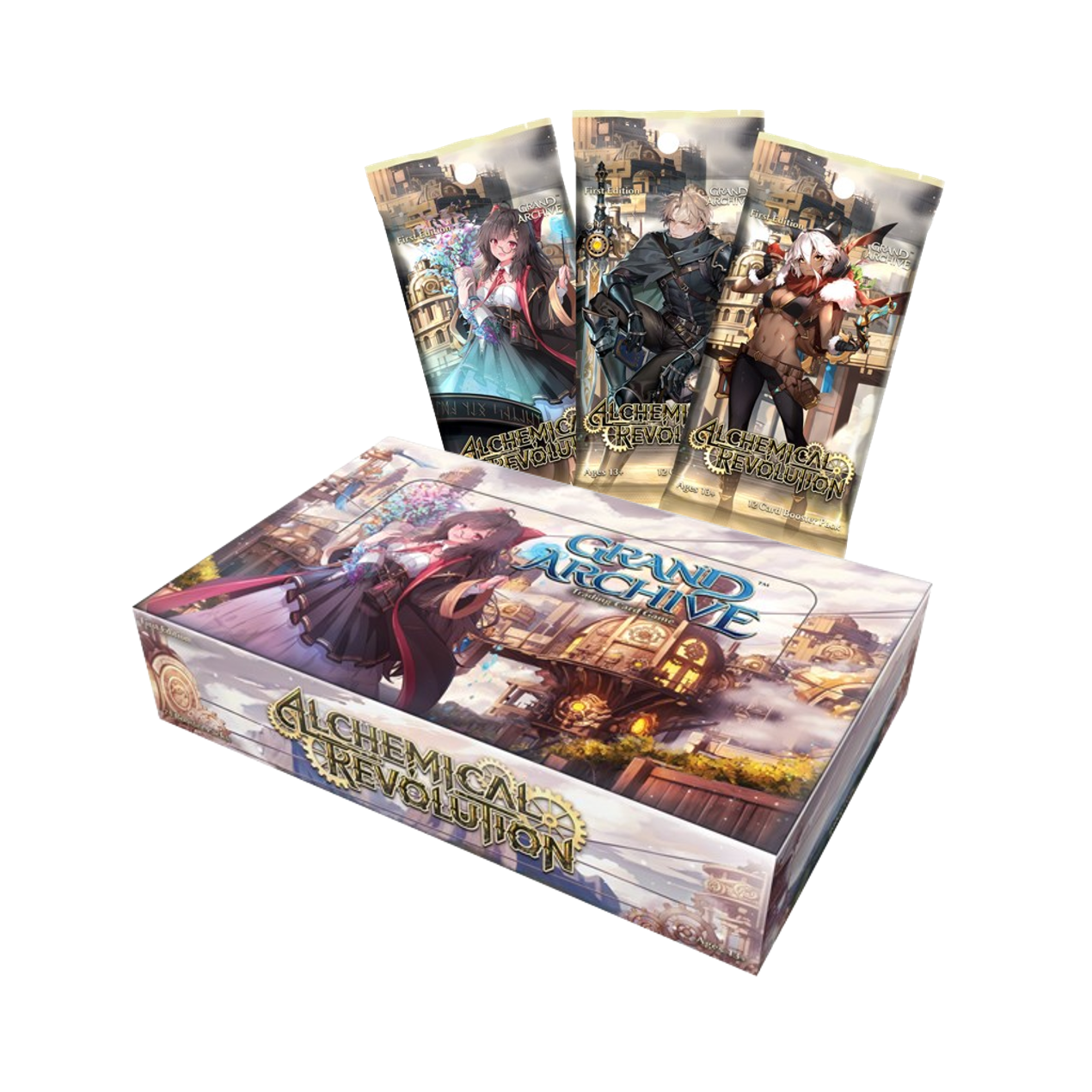 Grand Archive - Alchemical Revolution Booster Box 1st Edition Hobby Stop TCG Grand Archive - Alchemical Revolution Booster Box 1st Edition Hobby Stop TCG