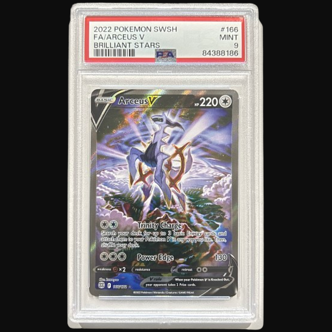 Arceus V [166/172](Alternate Full Art) - SWSH09: Brilliant Stars - PSA 9 - 84388186