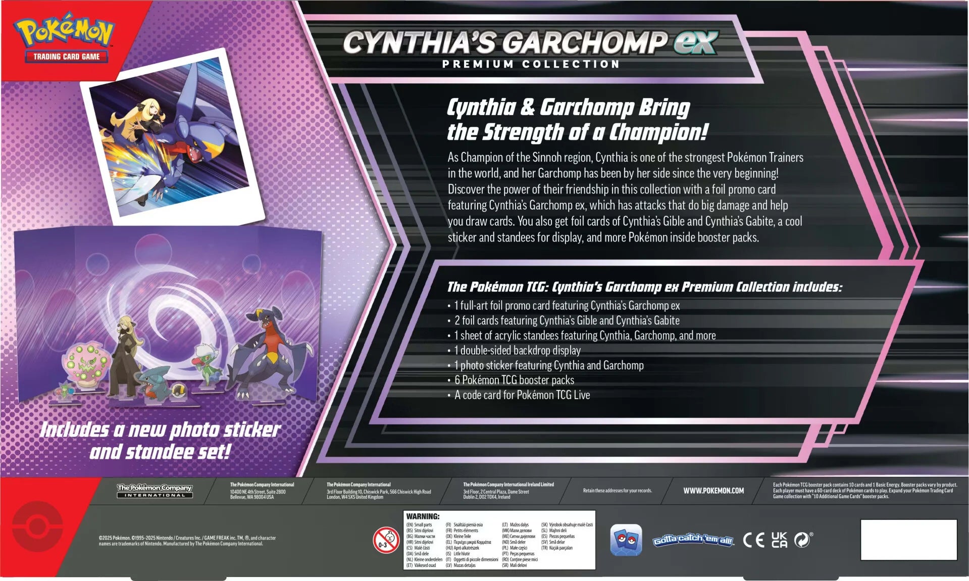 Pokémon Cynthia’s Garchomp ex Premium Collection [PREORDER]