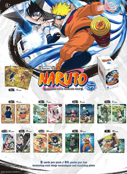 Naruto SMRITI Collectible Cards, Jin Series 1, Heaven's Scroll Booster Box [24 Packs]