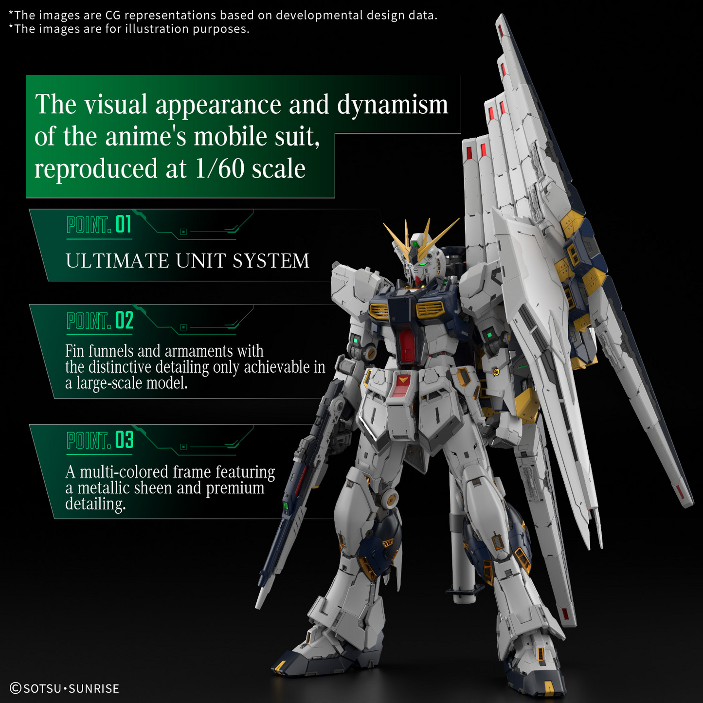PG Unleashed RX-93 Nu Gundam 1/60 [ETA NOV/DEC 2026]