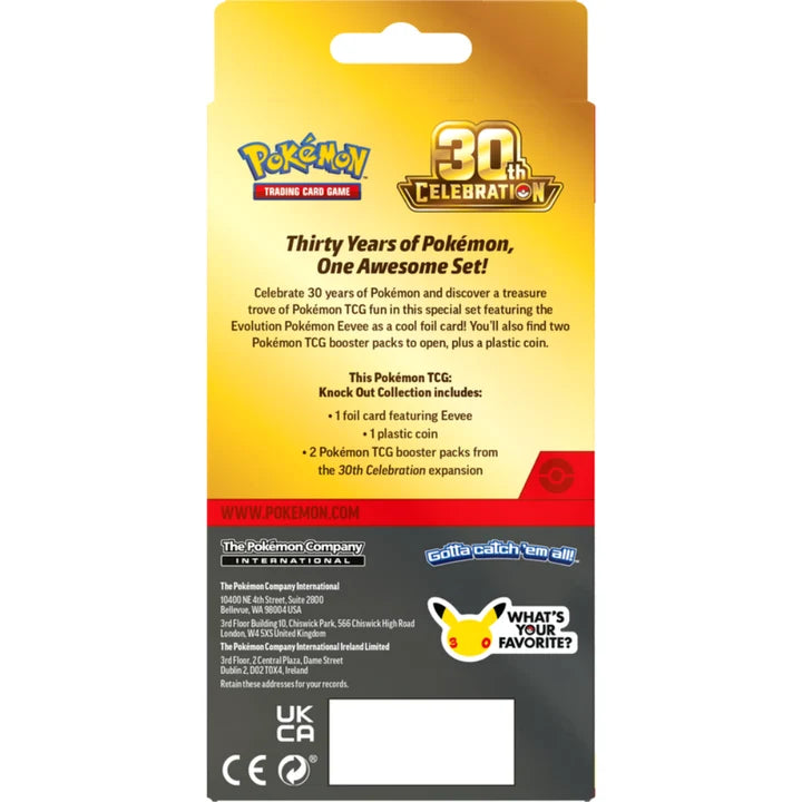 Pokemon 30th Celebration Knockout Collection [Limit 2 House hold]